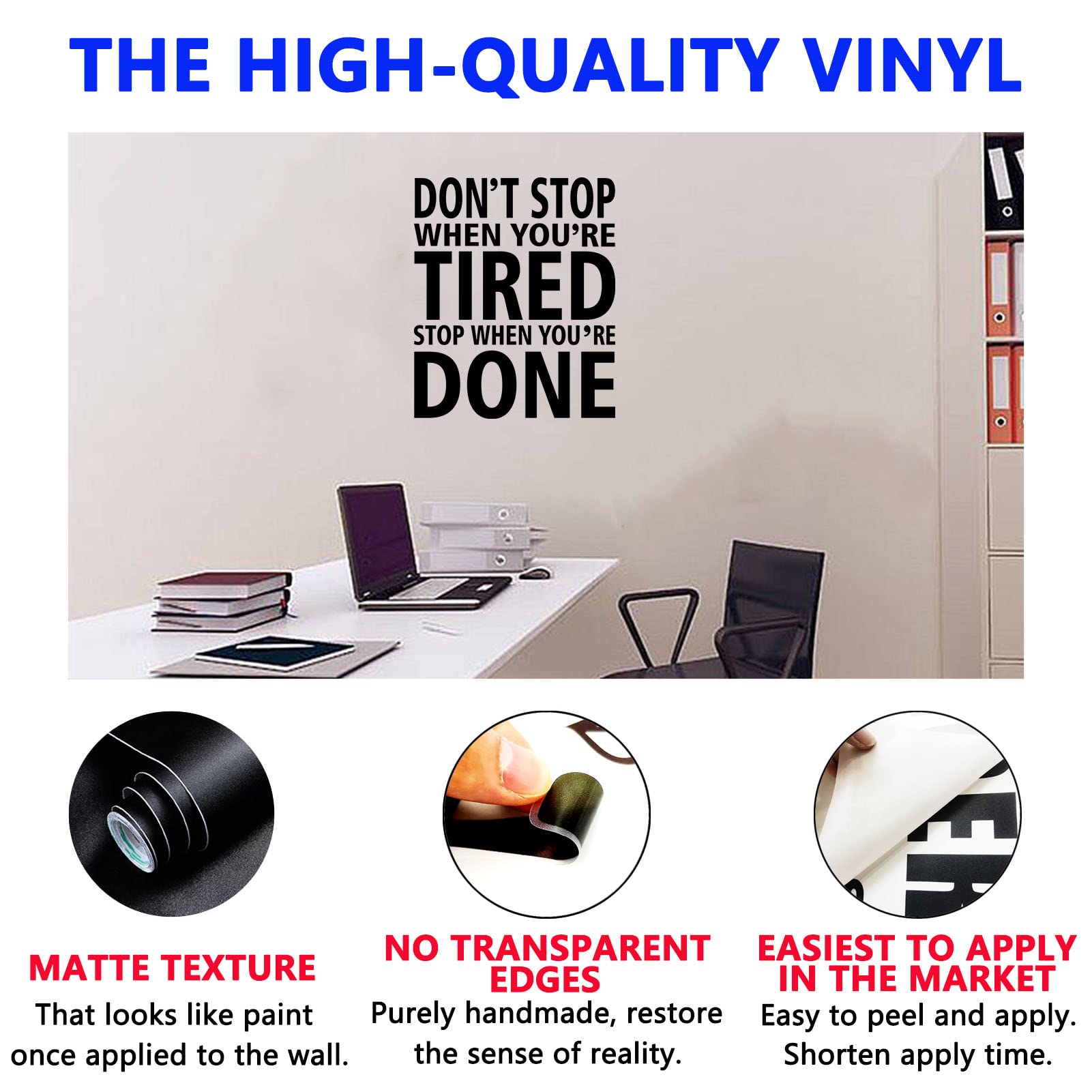 Wall Art Stickers, Teamwork Wall Decal, (Easy To Apply), Vinyl Wall Decor Art Poster Inspirational Quotes Motivational Women Dor